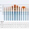 12Pcs Professional Artist Nylon Paint Brushes Set for Oil Watercolor Art Model